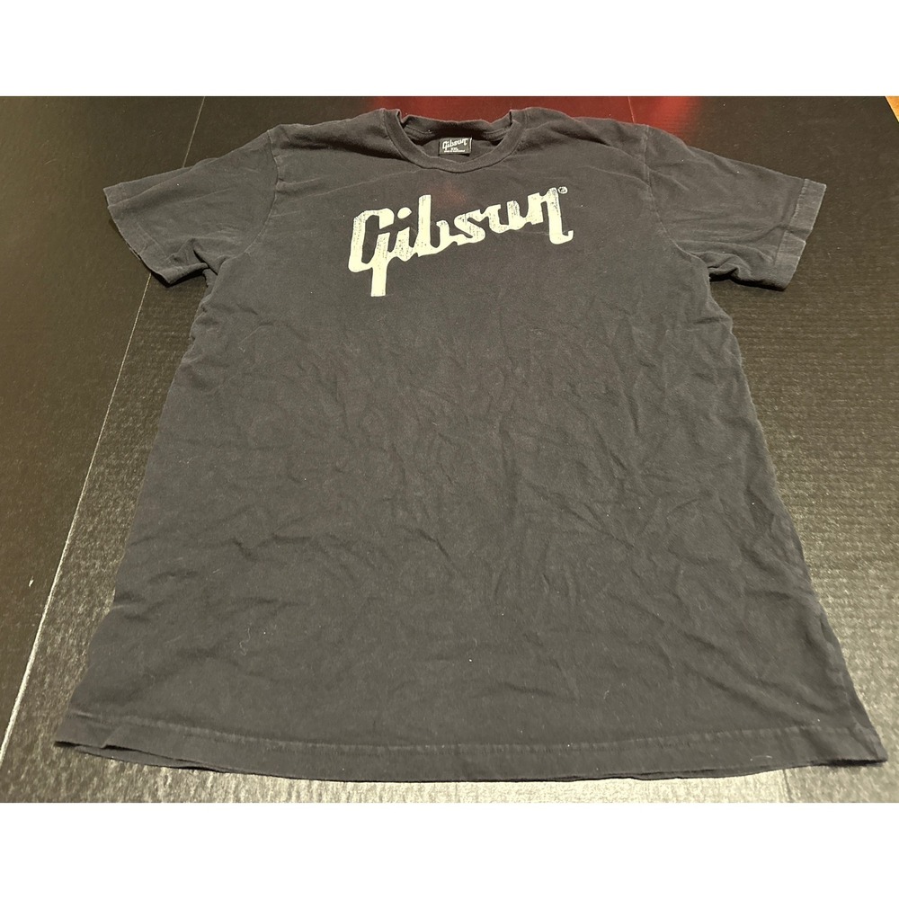 Rare Vintage‎ Gibson Guitars Shirt Size XXL Black